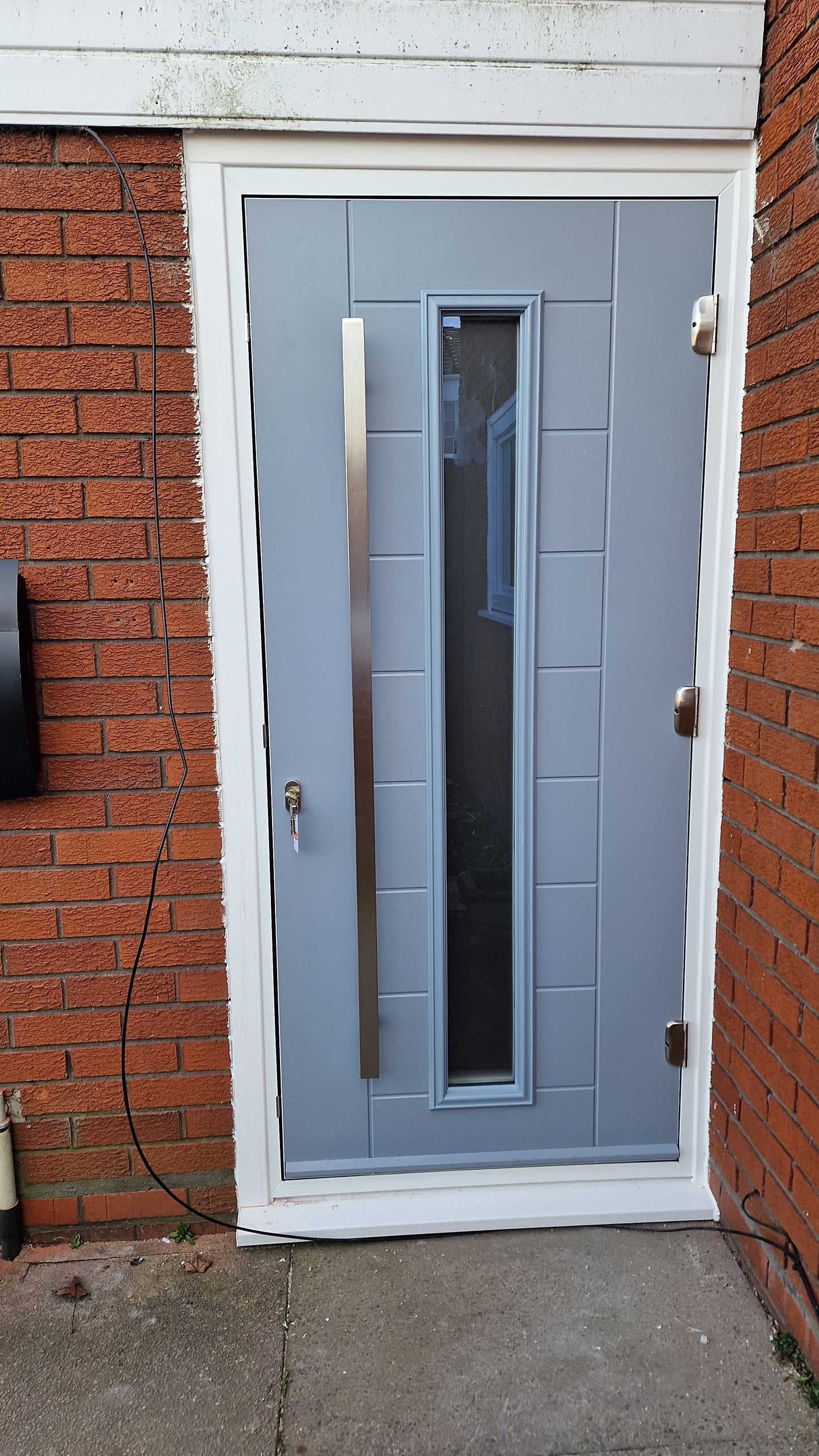Modern Grey Composite Front Door Supply & Fit | From £1,700 | Hertfordshire