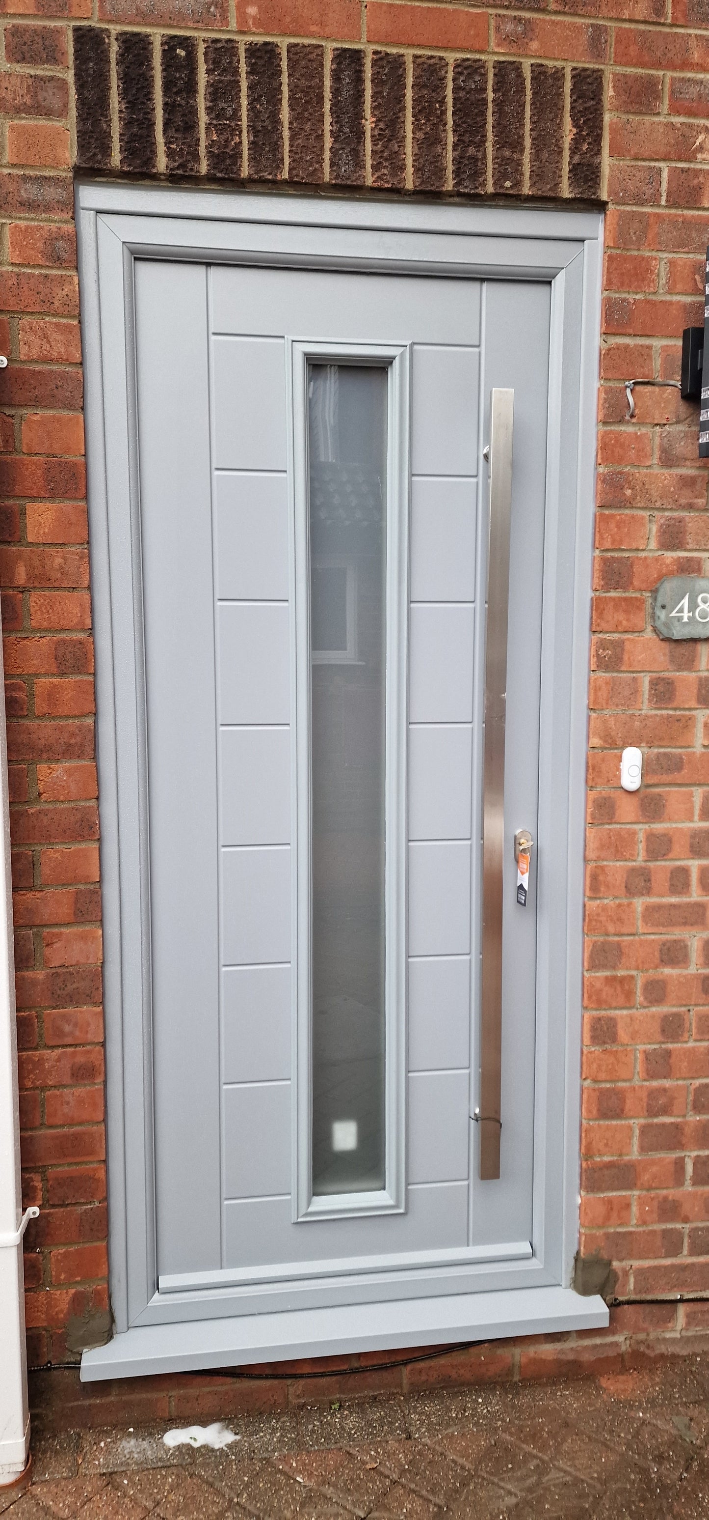 Modern Grey Composite Front Door Supply & Fit | From £1,700 | Hertfordshire