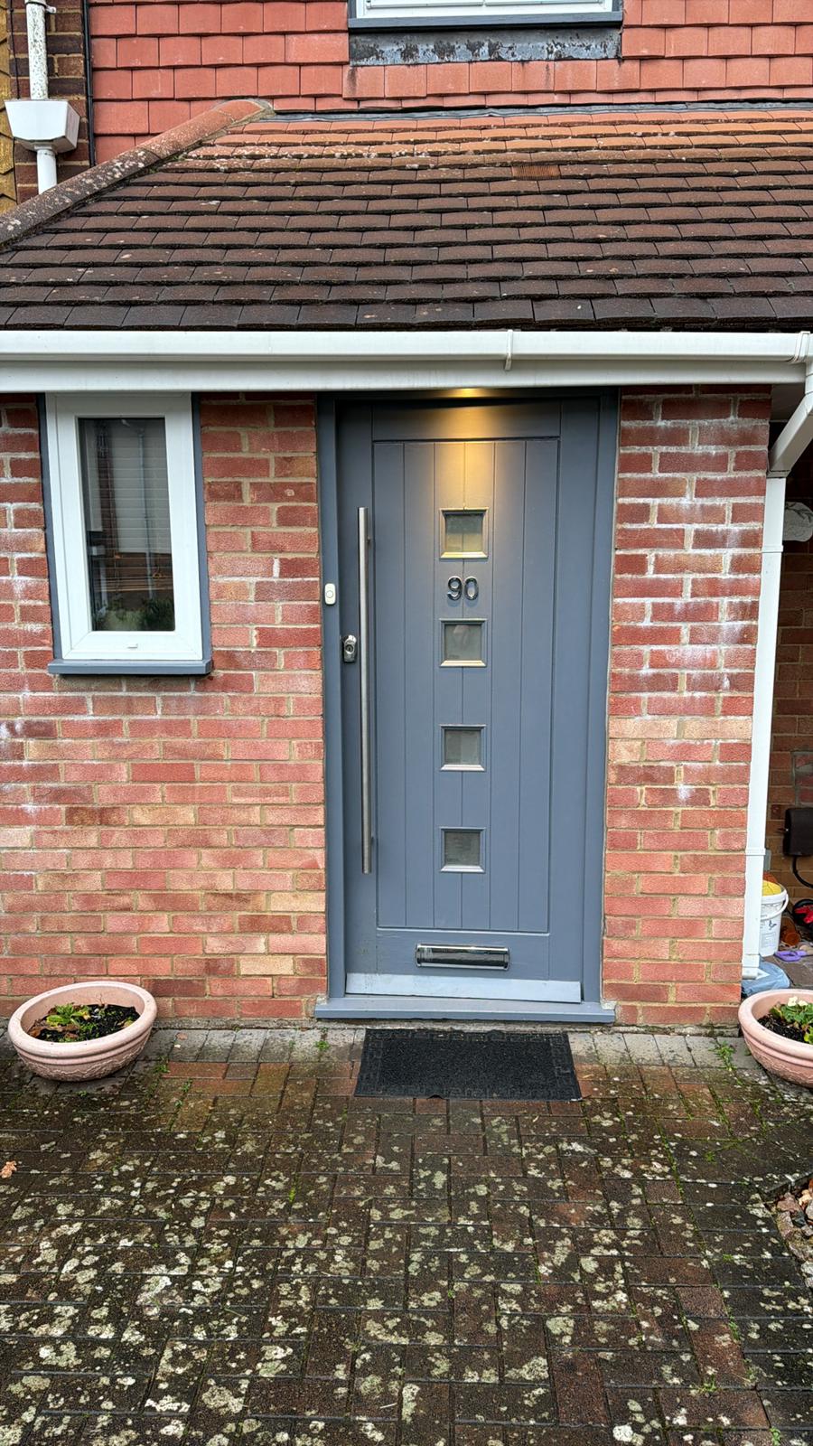 Modern Grey Composite Front Door Supply & Fit | From £1,700 | Hertfordshire